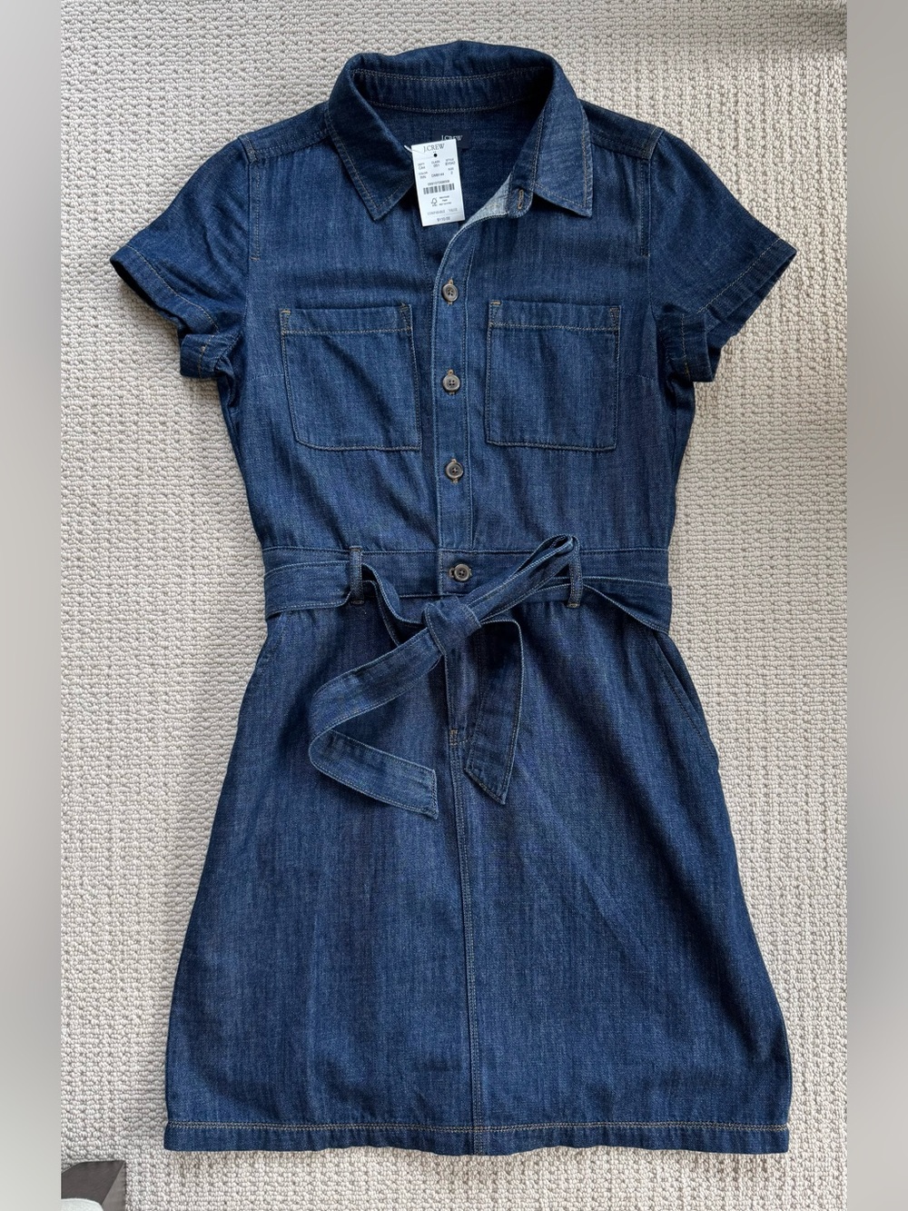 J Crew Denim Utility Dress - NWT